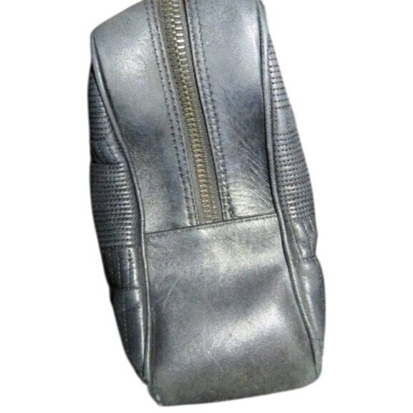 BALLY Black leather handbag with matching pochette Vintage - Picture 8 of 14